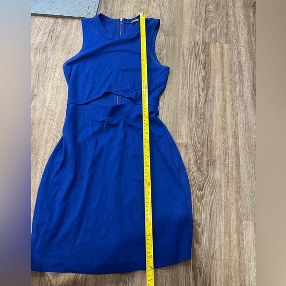 Royal blue mini dress with cutout - Picture 5 of 6